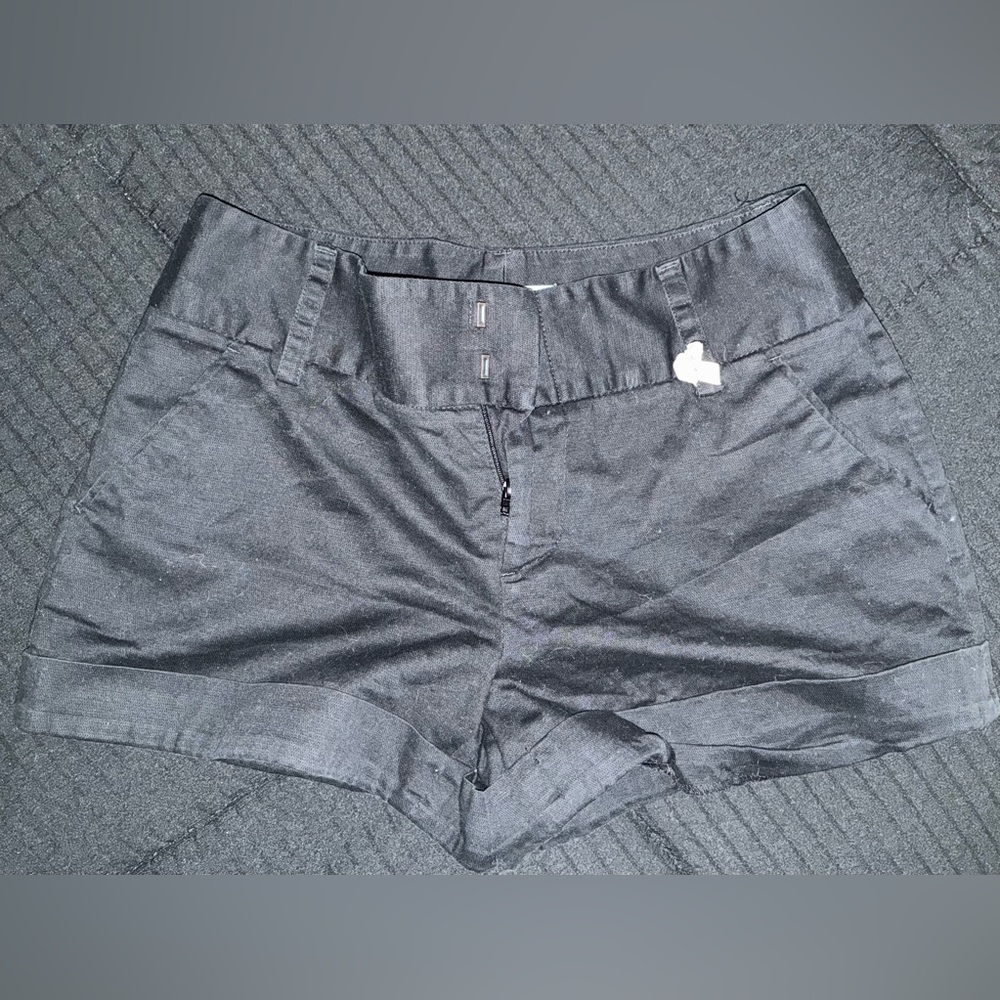 Alice + Olivia Black High Waist Shorts